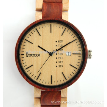 2017 Charming father's day man style wooden watch